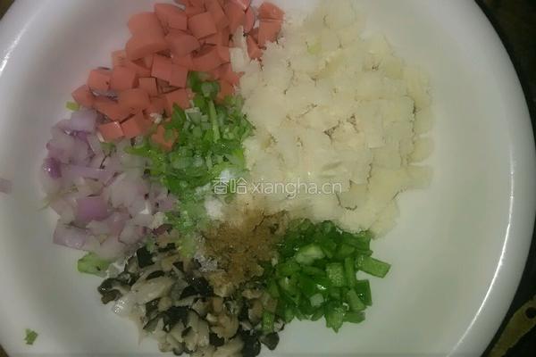 鸡蛋馒头饼的做法图解2