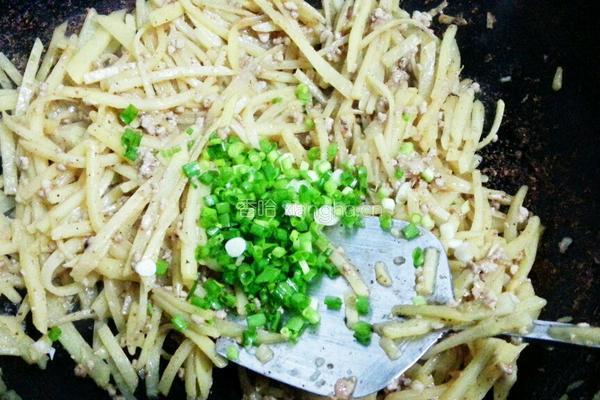 肉沫土豆丝的做法图解6