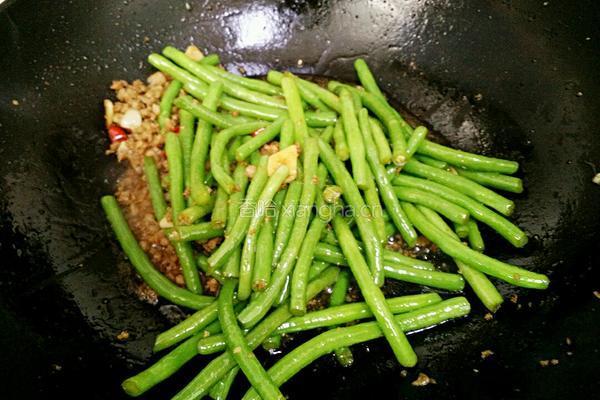长豆角炒肉末的做法图解9