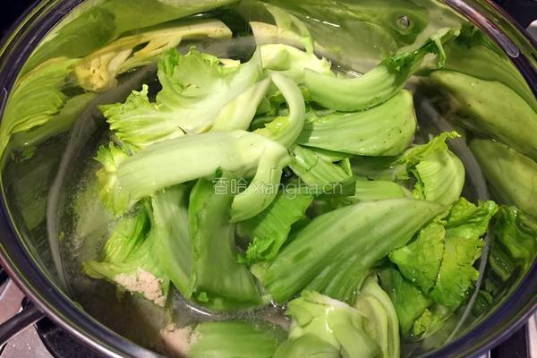 芥菜肉丸汤的做法图解4