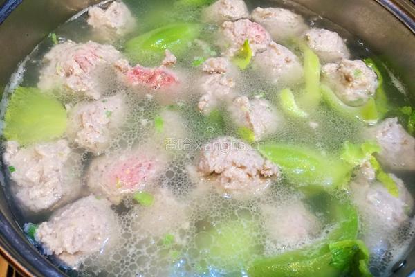 芥菜肉丸汤的做法图解5