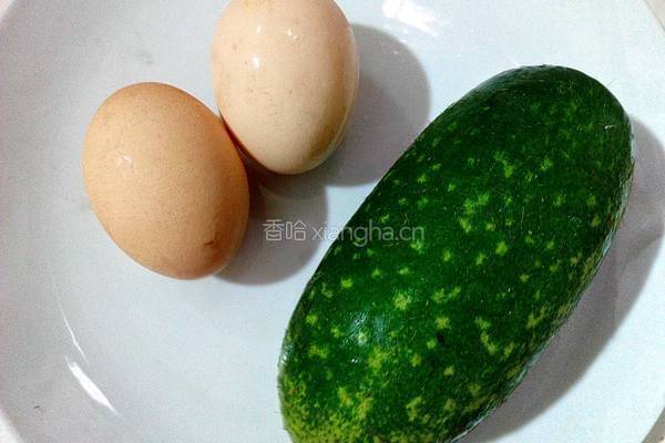 节瓜炒蛋的做法图解1