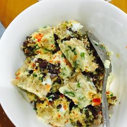五谷杂粮肉沫蛋饼饭的做法[图]