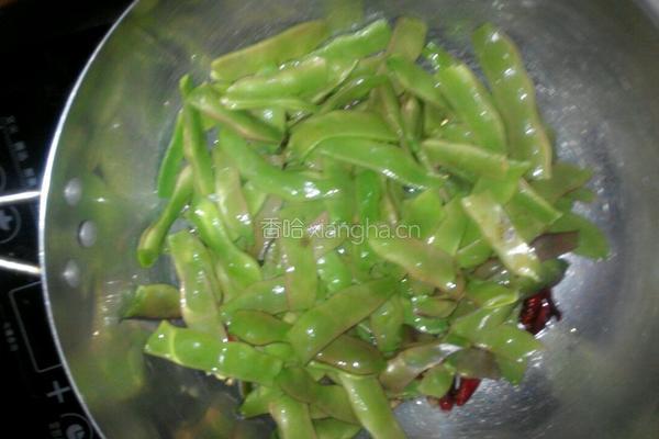 干煸扁豆的做法图解4