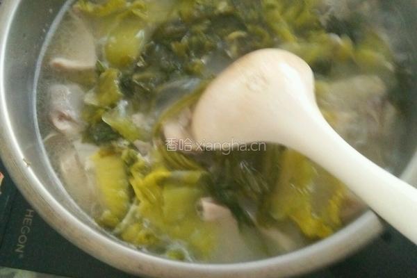 酸菜猪肚汤的做法图解5