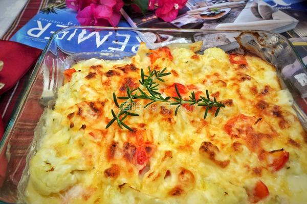 奶汁焗花椰菜(Cauliflower Gratin)的做法图解12