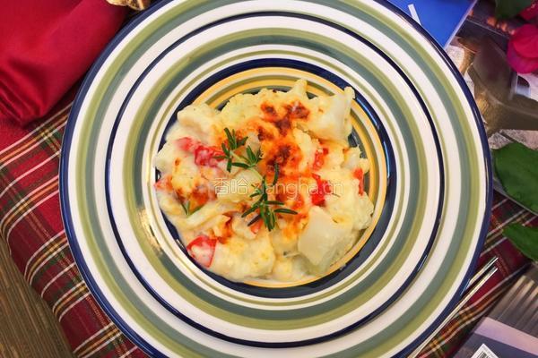 奶汁焗花椰菜(Cauliflower Gratin)的做法图解13