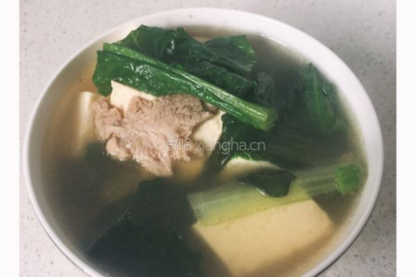 小白菜炖豆腐的做法图解5