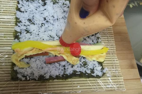 火腿寿司的做法图解4