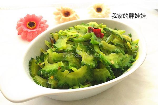 干煸苦瓜的做法图解5