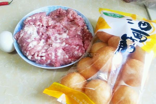 油面筋塞肉的做法图解1