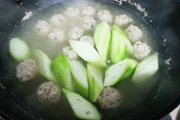 丝瓜肉丸汤的做法图解9
