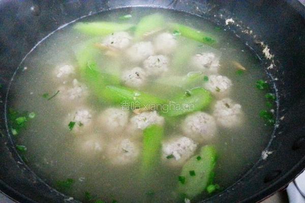 丝瓜肉丸汤的做法图解10