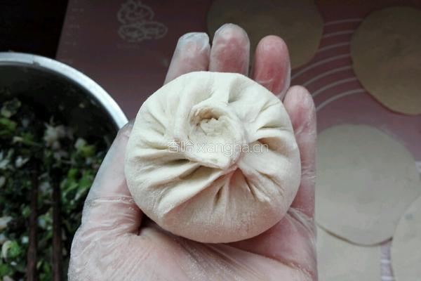 虾仁小白菜包子的做法图解13