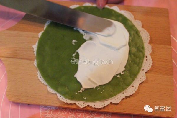 抹茶草莓千层蛋糕的做法图解10