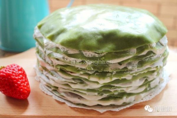 抹茶草莓千层蛋糕的做法图解12