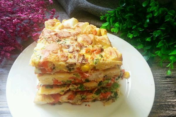 馒头鸭蛋时蔬饼的做法图解10