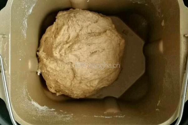 面包机肉桂葡萄干全麦贝果(肉桂卷)的做法图解2