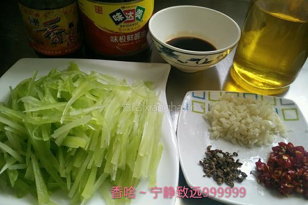 炝拌莴笋的做法图解3