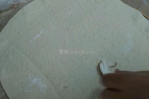 香菇肉沫火腿披萨的做法图解8