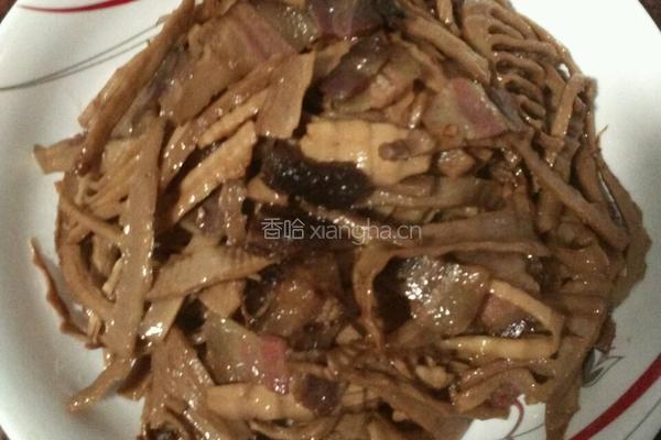 干笋炒腊肉