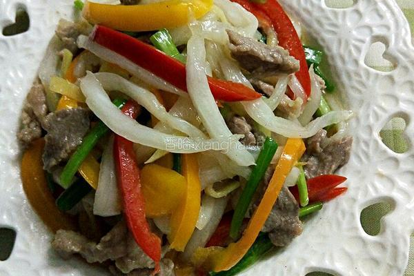 白菜梗炒瘦肉的做法图解7