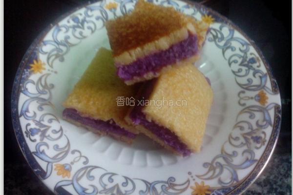 杂粮紫薯夹心饼