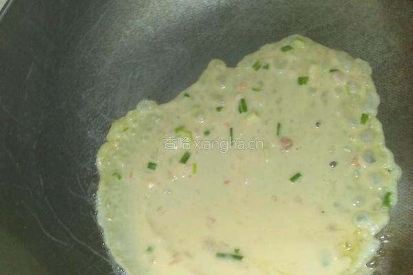 肉末鸡蛋饼的做法图解5