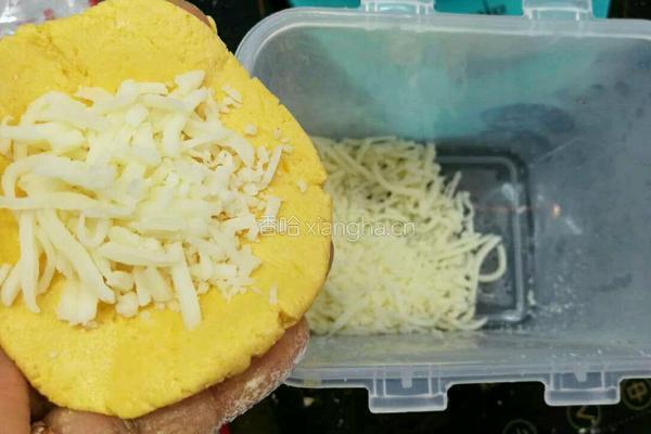 马苏里拉奶酪南瓜饼(和豆沙馅)的做法图解7