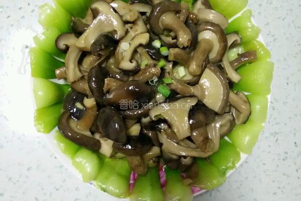 香菇趴油菜的做法图解4