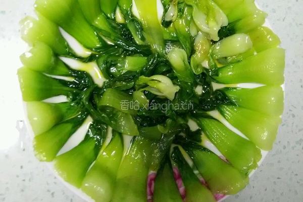 香菇趴油菜的做法图解3