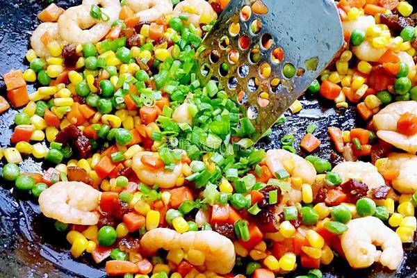 蝦仁彩蔬拌飯的做法图解8