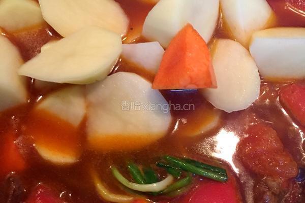 时尚妈妈教你做土豆炖牛肉的做法图解8