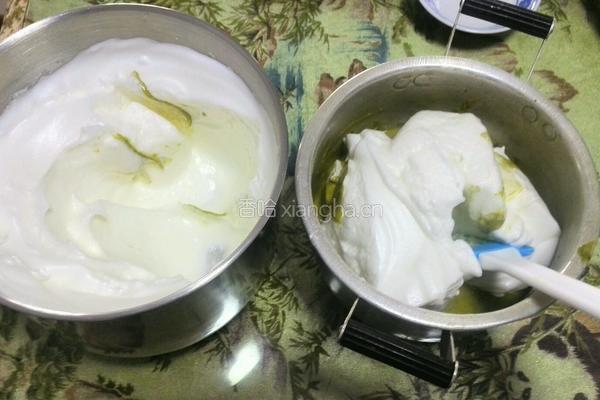 抹茶戚风蛋糕10寸的做法图解12