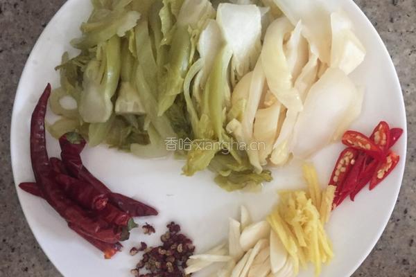 猪心炒酸菜的做法图解3