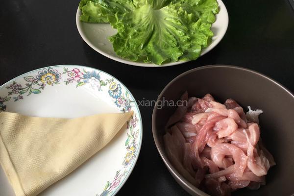 韩酱肉丝的做法图解1