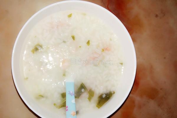 虾仁火腿蔬菜粥的做法图解4