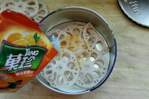 爽脆果汁藕的做法图解5