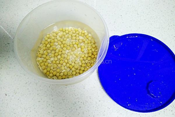 核桃燕麦豆浆的做法图解2