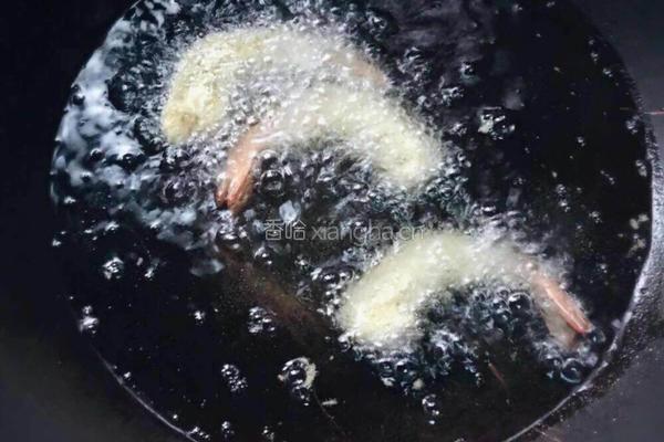 黄金炸虾的做法图解8