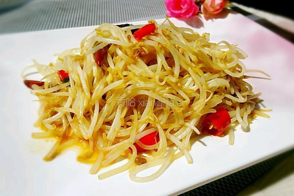 酸辣绿豆芽的做法图解5