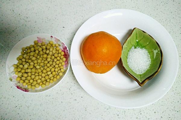 香橙豆浆的做法图解1