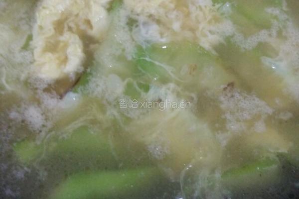 丝瓜鸡蛋汤的做法图解4