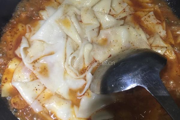 香辣烩面片的做法图解9