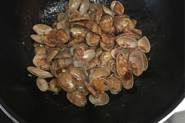 爆炒酱花蛤蜊的做法图解9
