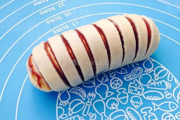 全麦豆沙面包卷的做法图解12