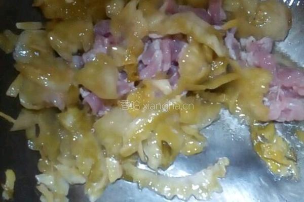 咸菜炒肉的做法图解4
