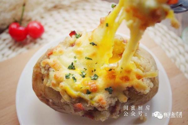 鸡蛋培根烤土豆！土豆的高颜值逆袭！的做法图解14
