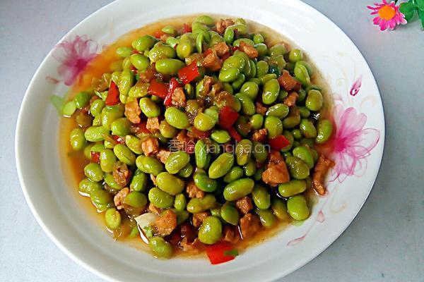 毛豆米烧肉的做法图解9