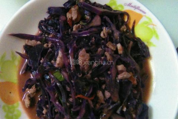 鸡丝紫甘蓝